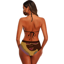 Load image into Gallery viewer, Dance With Mom Stringy Selvedge Bikini Set with Mouth Mask (S11)

