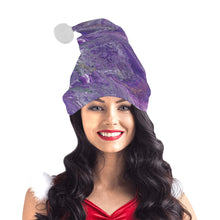 Load image into Gallery viewer, The Violet Storm Santa Hat
