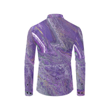 Load image into Gallery viewer, The Violet Storm Men&#39;s All Over Print Casual Dress Shirt (Model T61)
