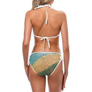 Day at Beach - Swimsuit Custom Bikini Swimsuit (Model S01)