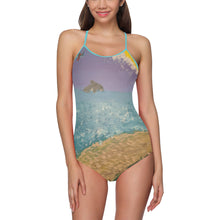 Load image into Gallery viewer, Day At The Beach - Slip one piece swimsuit Women&#39;s Slip One Piece Swimsuit (Model S05)
