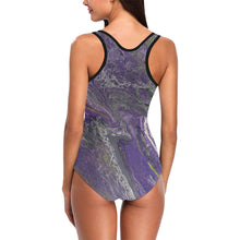 Load image into Gallery viewer, The Violet Storm Vest One Piece Swimsuit (Model S04)
