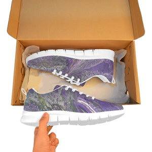 The Violet Storm - Women Women's Breathable Running Shoes (Model 055)