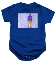 Load image into Gallery viewer, Logo - Plain with Glow Mountain Bkg - Baby Onesie
