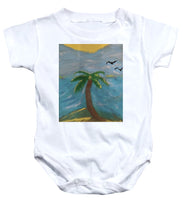 Load image into Gallery viewer, Palm At Beach - Baby Onesie
