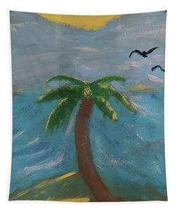 Palm At Beach - Tapestry