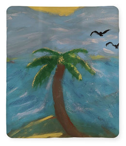 Palm At Beach - Blanket