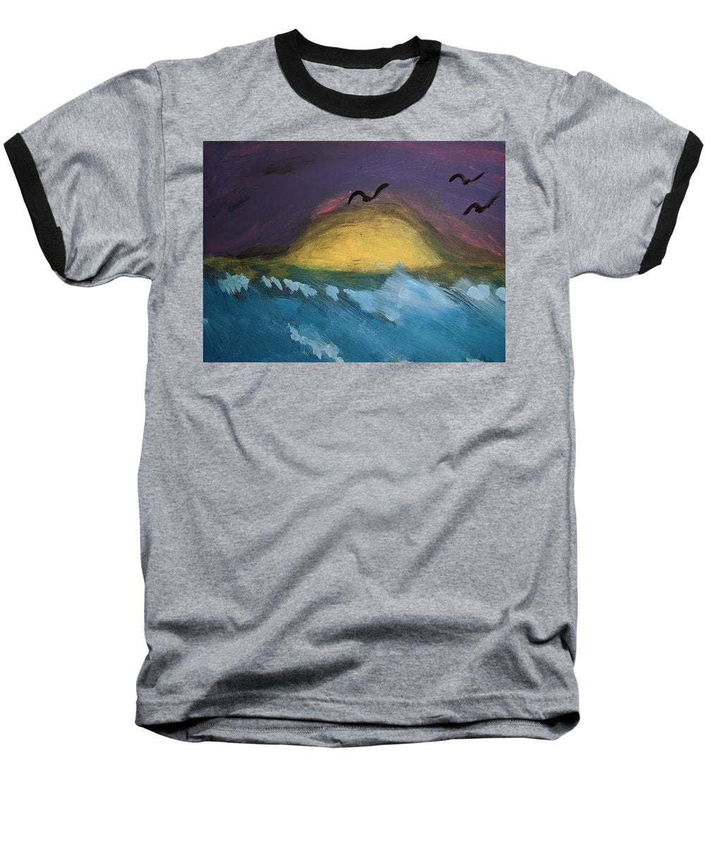 Sunrise At The Beach - Baseball T-Shirt