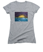 Load image into Gallery viewer, Sunrise At The Beach - Women&#39;s V-Neck
